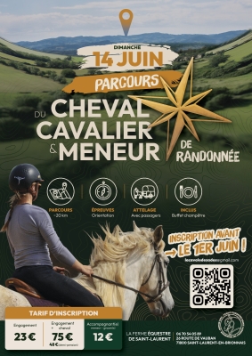 Parcours d'orientation pour cavaliers et  attelages