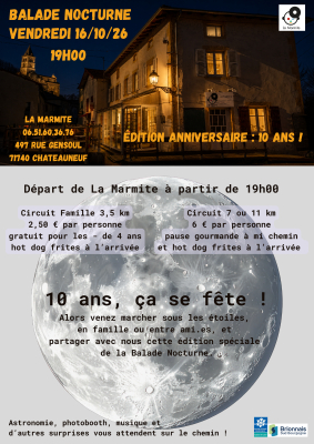 Balade nocturne : édition anniversaire