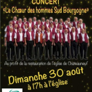 Concert du Chœur des Hommes Sud Bourgogne 
