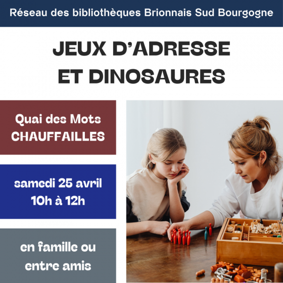 Jeux d’adresse et dinosaures